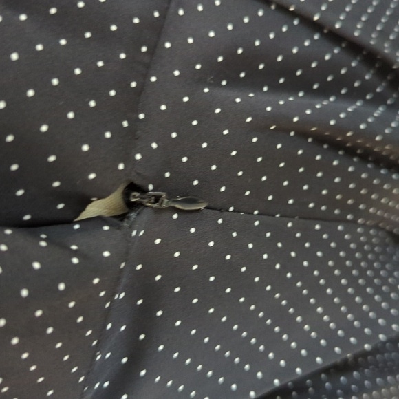 Diane von Furstenberg Polka Dot Halter Straight Leg Silk Jumpsuit Black White 4 - Picture 9 of 11